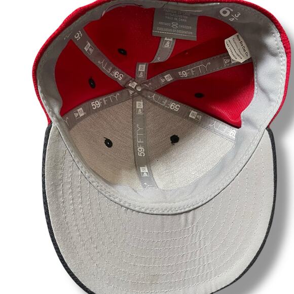 Boston Red Sox New Era 59FIFTY Fitted Hat Cap Size 6 3/4 MLB Fenway Performance - Picture 6 of 11